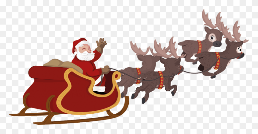 800x386 Cartoon, Sled, Dogsled, Person HD PNG Download