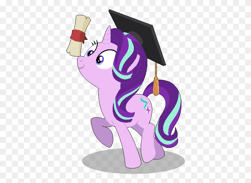398x555 Cartoon, Graduation, Purple, Graphics HD PNG Download