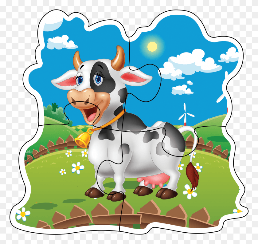 1649x1553 Мультфильм, Корова, Крупный Рогатый Скот, Млекопитающее Hd Png Скачать