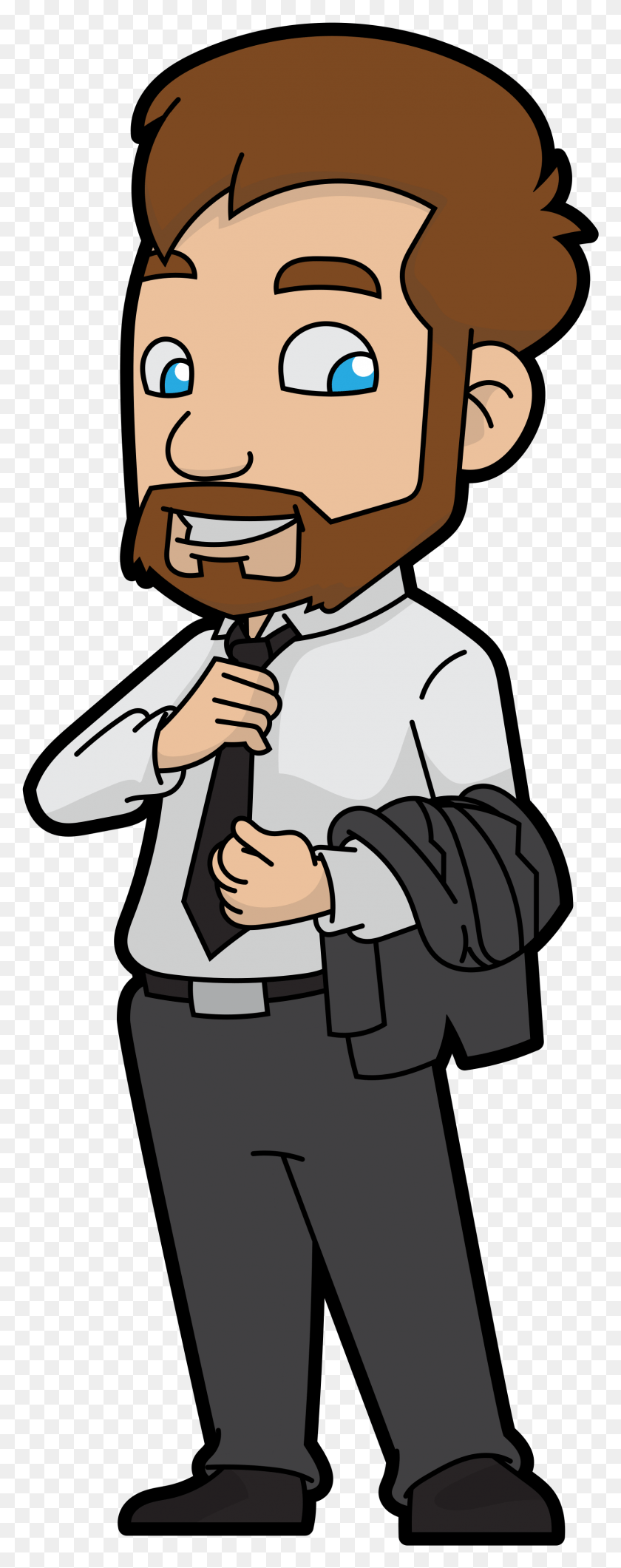 1585x4189 Cartoon, Person, Human, Tie HD PNG Download