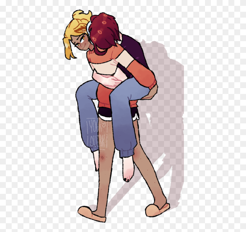 417x730 Cartoon, Person, Human, Hug HD PNG Download