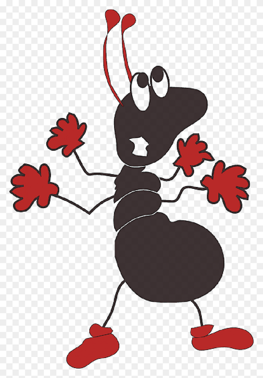 800x1177 Cartoon Ant Clip Art Ants Scared, Insect, Invertebrate, Animal HD PNG Download