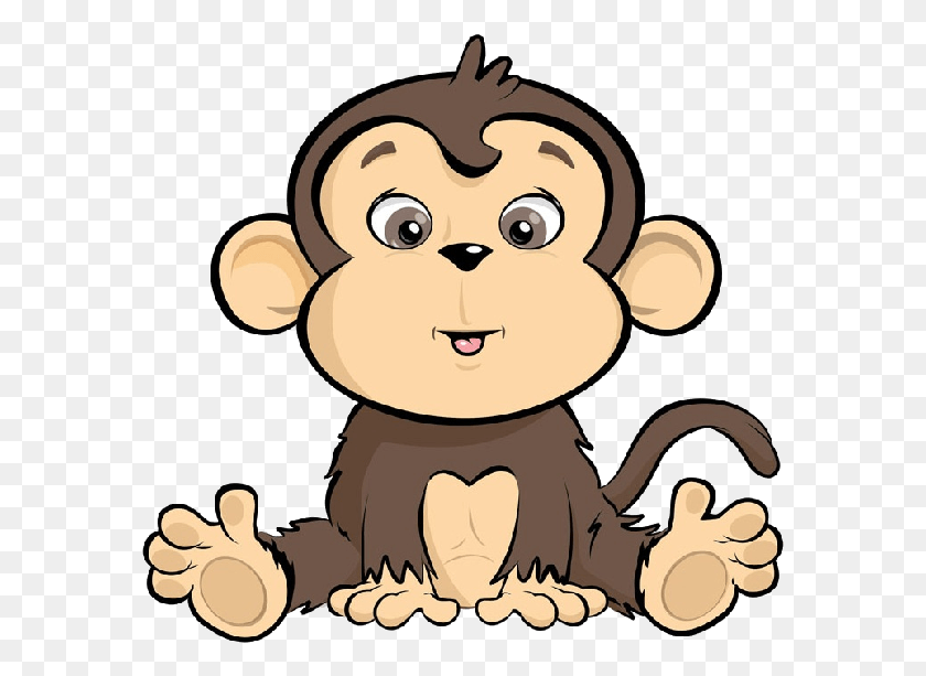 583x553 Cartoon Baby Monkey Baby Cartoon Monkey, Toy, Doll, Animal HD PNG Download