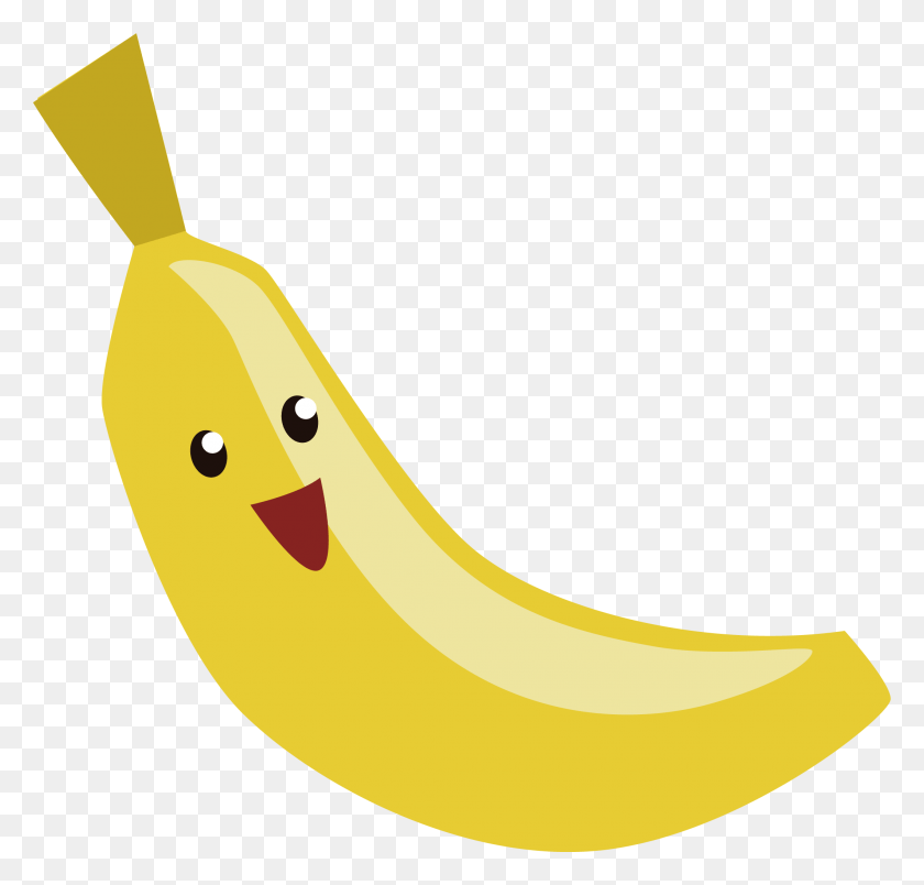 2120x2024 Cartoon Banana Cartoon Banana Transparent, Fruit, Plant, Food HD PNG Download