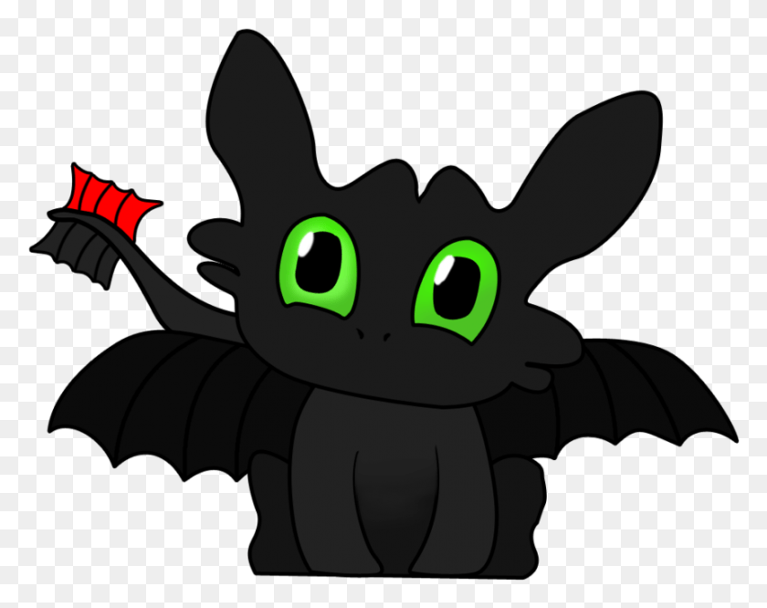 861x670 Cartoon Bat Silhouette Clip Art Images Gallery Night Fury Dragon Clipart, Animal, Symbol, Mammal HD PNG Download