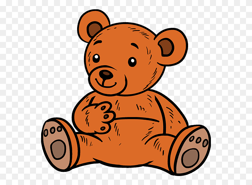 567x558 Cartoon Bear Transparent Drawing, Outdoors, Teddy Bear, Toy HD PNG Download