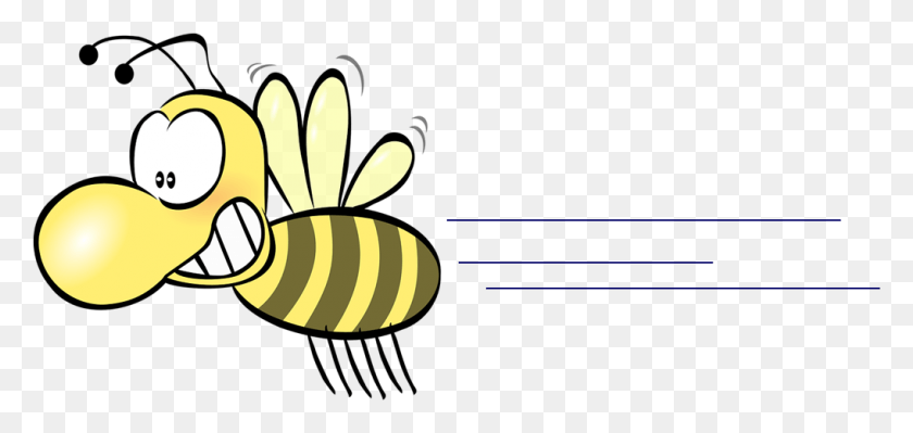 1017x443 Cartoon Bee, Honey Bee, Insect, Invertebrate HD PNG Download