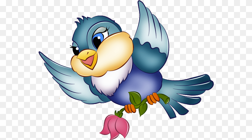 586x467 Cartoon Bird Clipart, Animal, Jay, Fish, Sea Life PNG