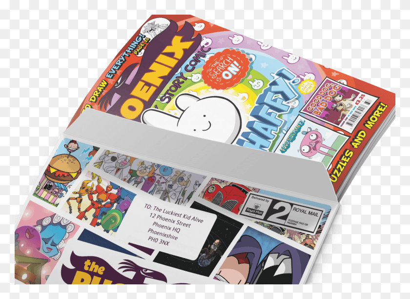 1500x1065 Cartoon Book Phoenix Comic, Text, Game, Label HD PNG Download