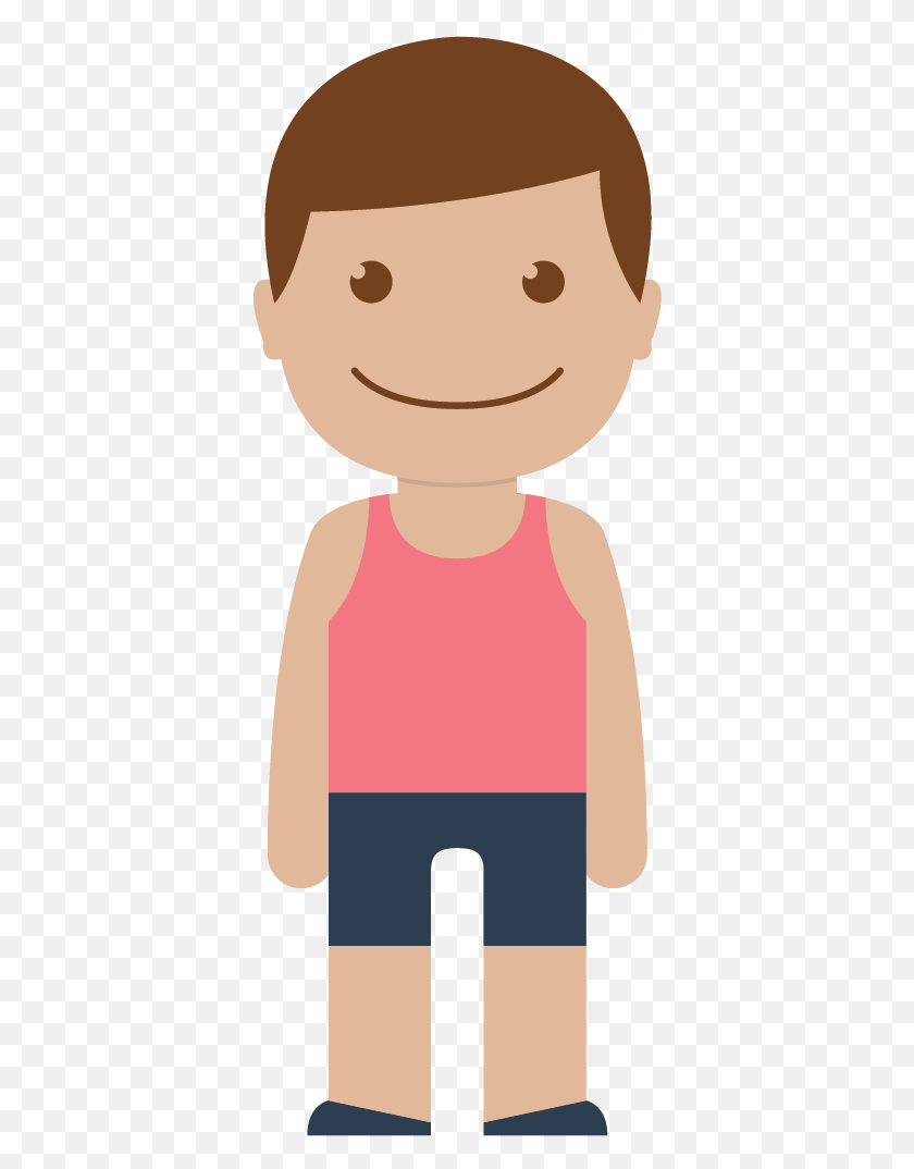 377x1014 Cartoon Boy Child Boy Icon Transparent, Clothing, Apparel, Tank Top HD PNG Download