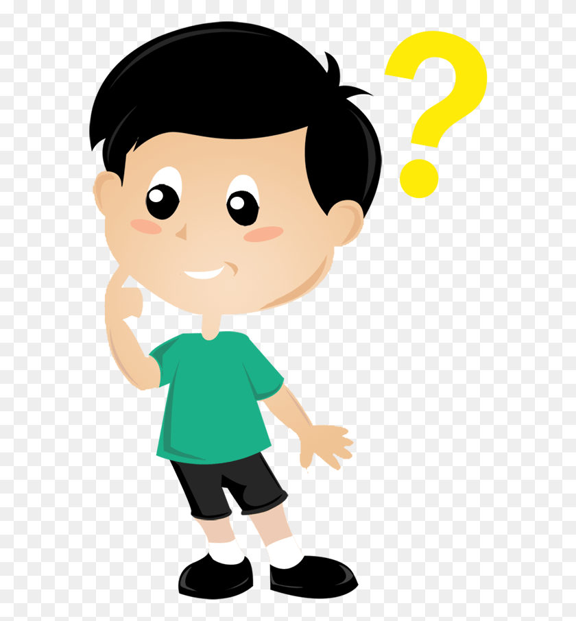 583x846 Cartoon Boy Thinking Thinking Boy Cartoon, Person, Human, Female HD PNG Download