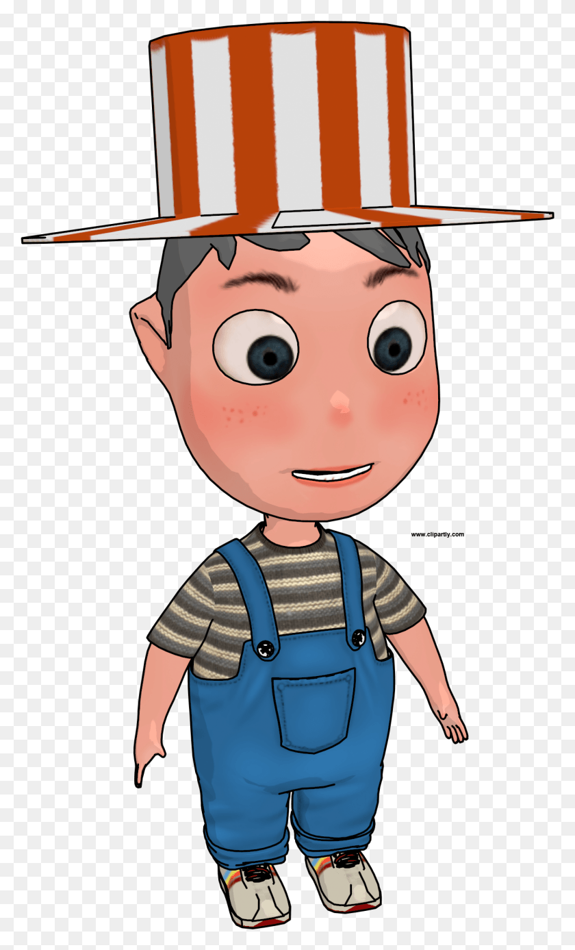 1239x2109 Niño Con Sombrero De Dibujos Animados Png / Persona Png