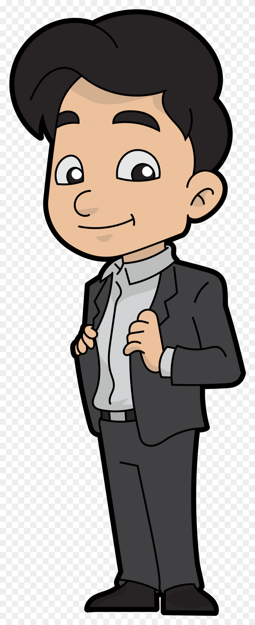 1486x3811 Cartoon Business Man Total Drama Pahkitew Island Sky, Clothing, Apparel, Suit HD PNG Download
