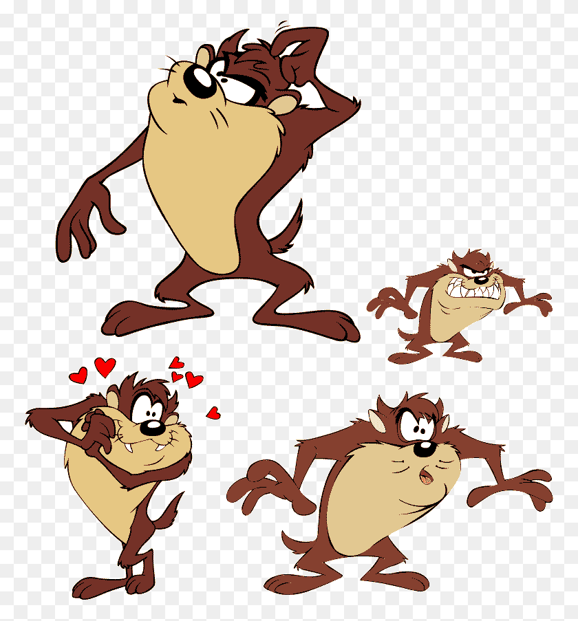 768x843 Cartoon Character Taz Mania Vector Tasmanian Devil Cartoon, Animal, Wildlife, Amphibian HD PNG Download