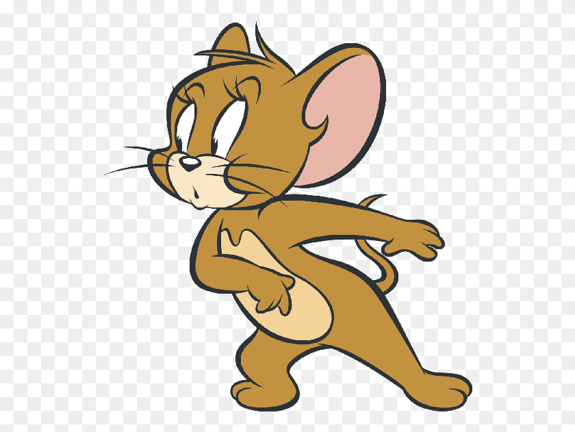 540x571 Cartoon Characters Tom And Jerry Clipart Jerry From Tom And Jerry Transparent, Mammal, Animal, Wildlife HD PNG Download