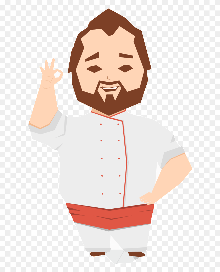 632x979 Cartoon Chef Illustration, Person, Human, Hoodie HD PNG Download