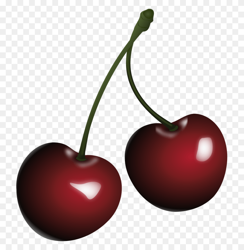 727x800 Cartoon Cherries Black Cherry Clipart, Plant, Fruit, Food HD PNG Download