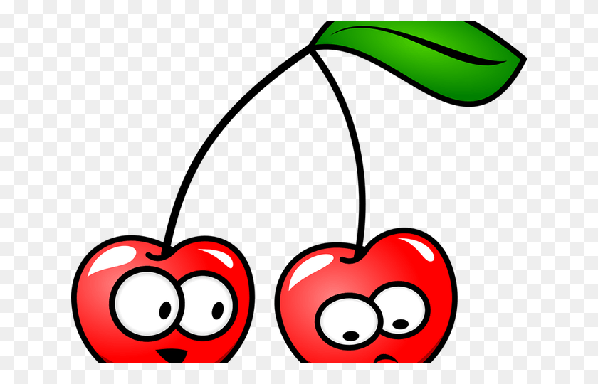 640x480 Cartoon Cherries With Faces, Heart, Plant, Pac Man HD PNG Download