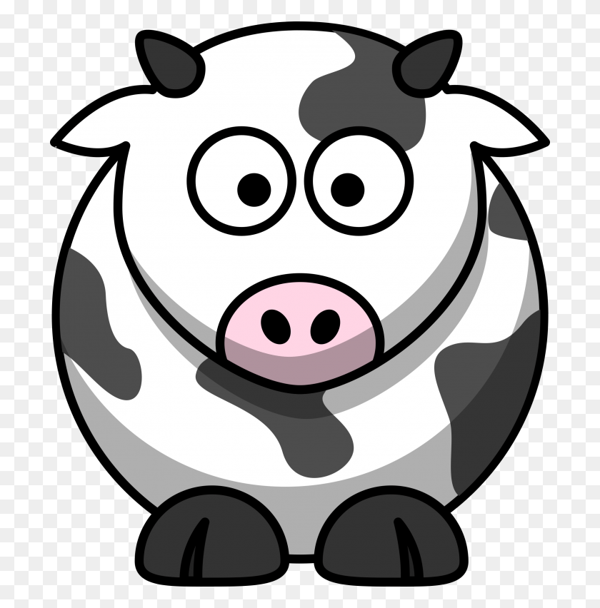 700x792 Cartoon Cow Clip Arts, Performer, Cat, Pet HD PNG Download