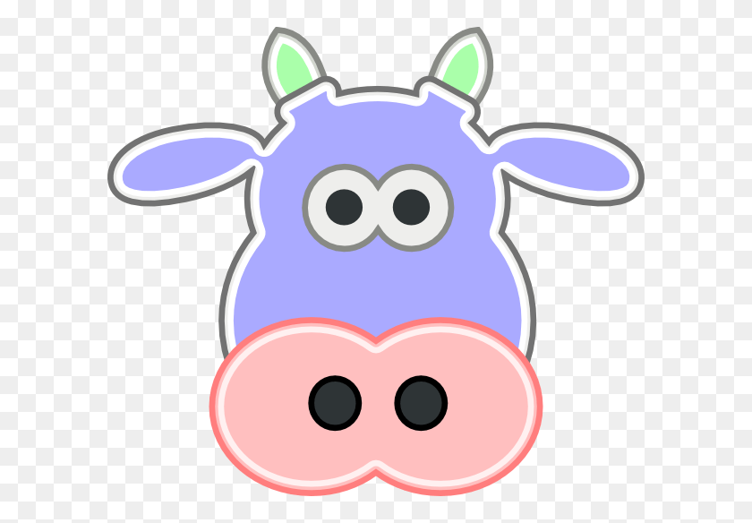 600x524 Cartoon Cow Head, Mammal, Animal, Cattle HD PNG Download