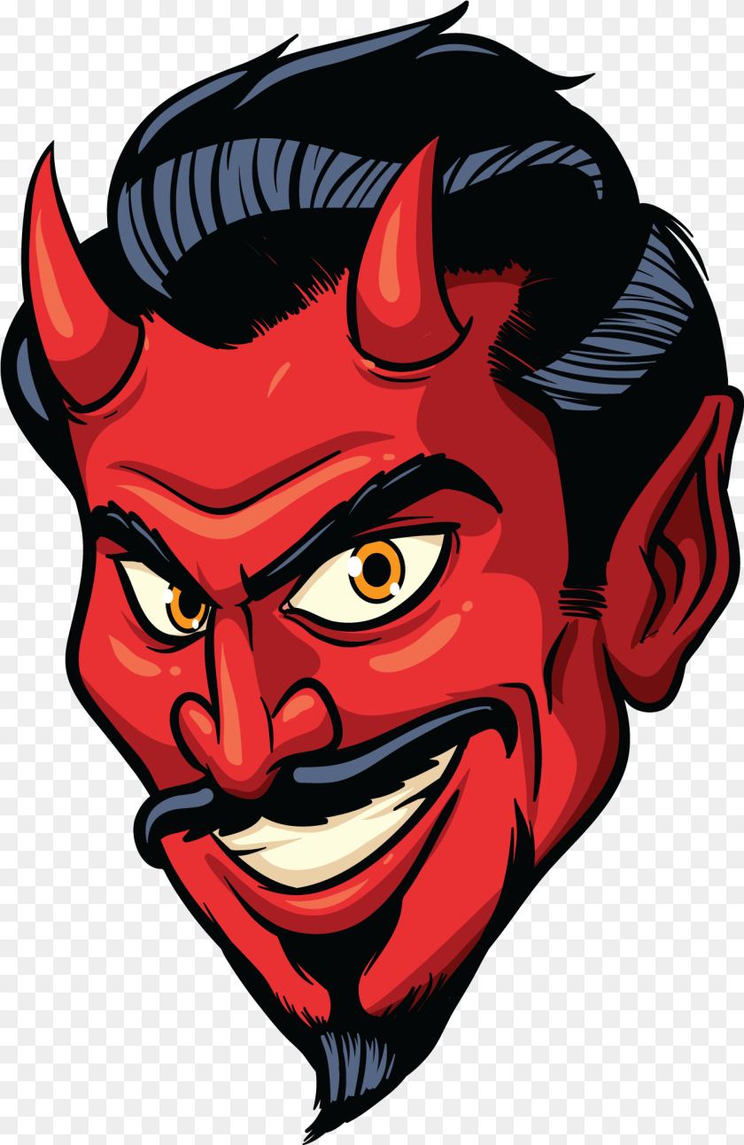 1346x2070 Cartoon Devil Goatee, Art, Painting, Face, Head Transparent PNG