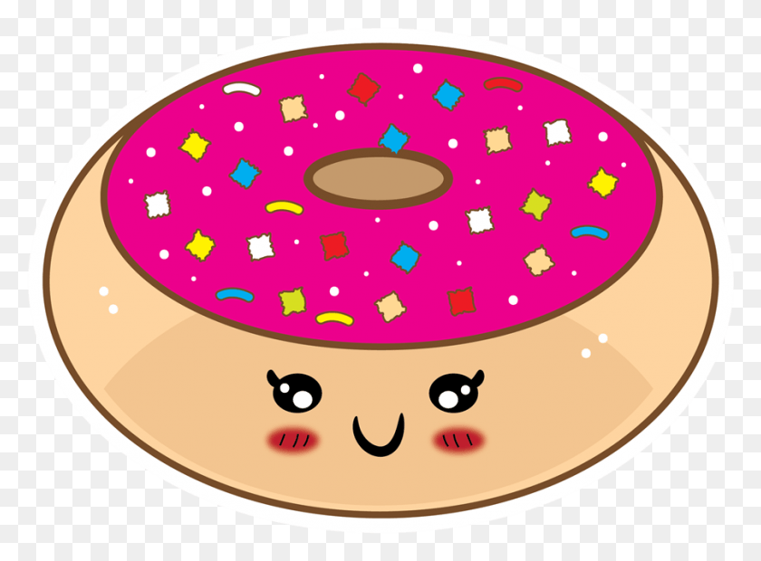 899x646 Cartoon Donut Clipart Doughnut Cake Clip Art, Pastry, Dessert, Food HD PNG Download