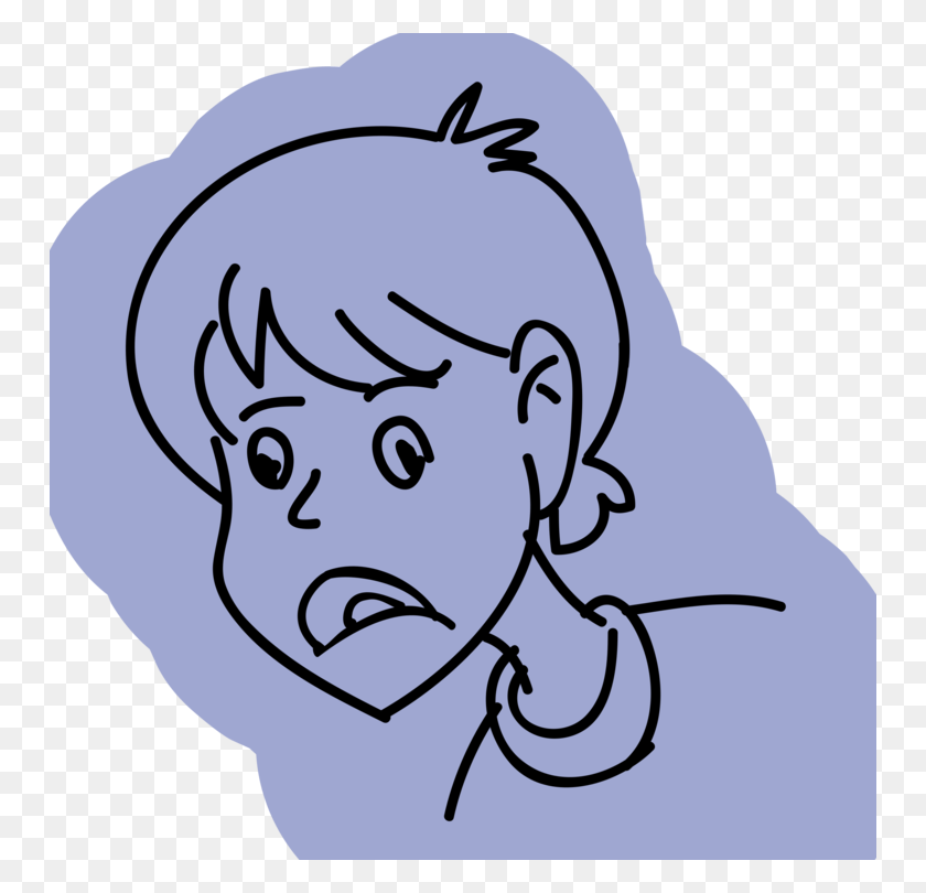 750x750 Cartoon Eye Drawing Child Face Sad Kid, Graphics HD PNG Download