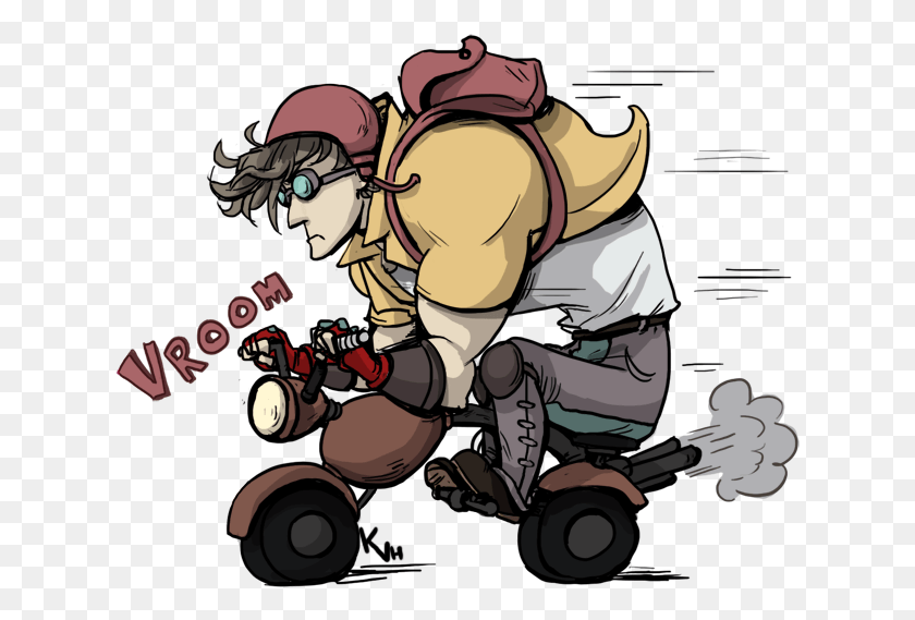 629x509 Cartoon Fictional Character Cartoon, Person, Human, Motorcycle HD PNG Download