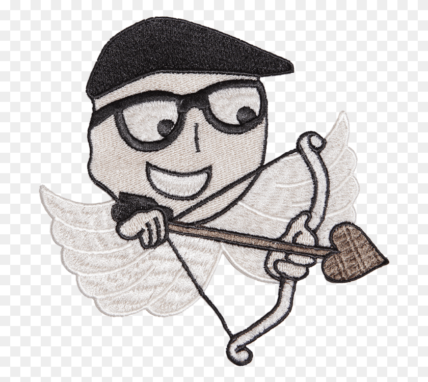 690x690 Figura De Dibujos Animados Con La Flecha De Cupido Parche, Persona, Humano Hd Png