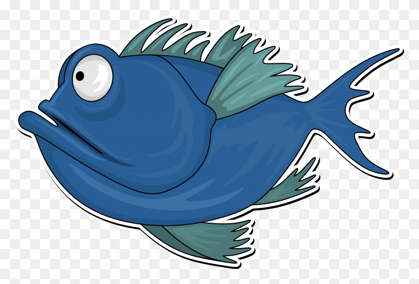 2400x1572 Cartoon Fish 2 Svg Transparent Cartoon Image Of A Fish, Animal, Sea Life, Bird HD PNG Download
