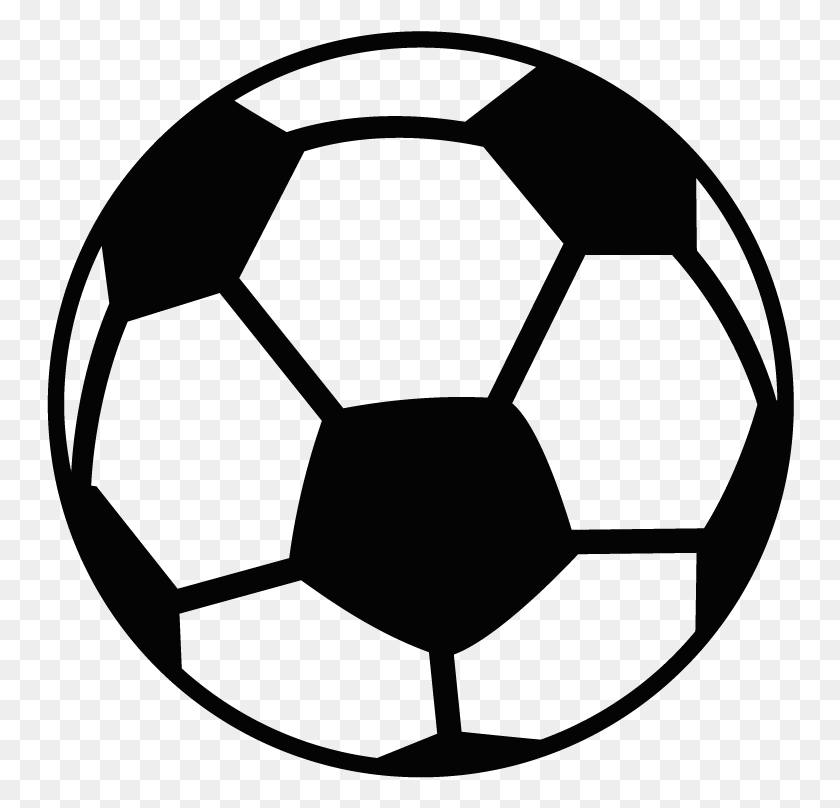 748x748 Cartoon Football Football Logo Black And White, Soccer Ball, Ball, Soccer HD PNG Download