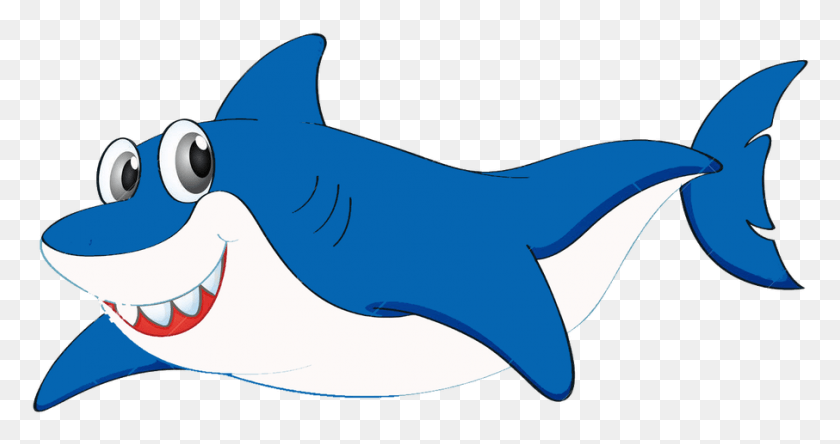 906x447 Cartoon Free Best On X Cartoon Baby Shark, Sea Life, Animal, Fish HD PNG Download