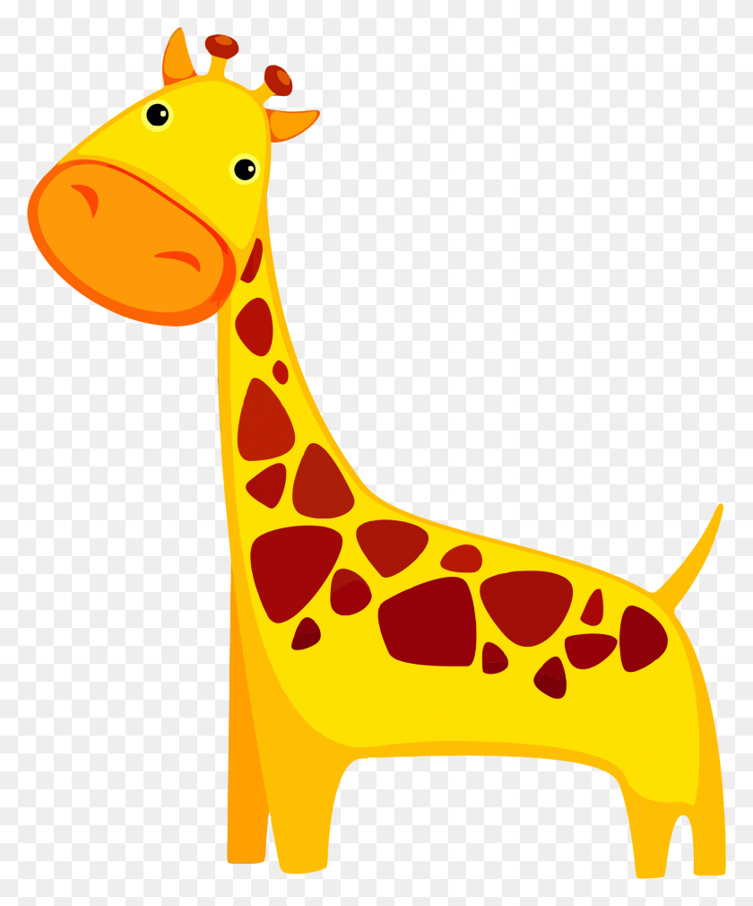 1774x2162 Мультфильм Жираф Жираф, Животное, Млекопитающее, Антилопа Png Скачать