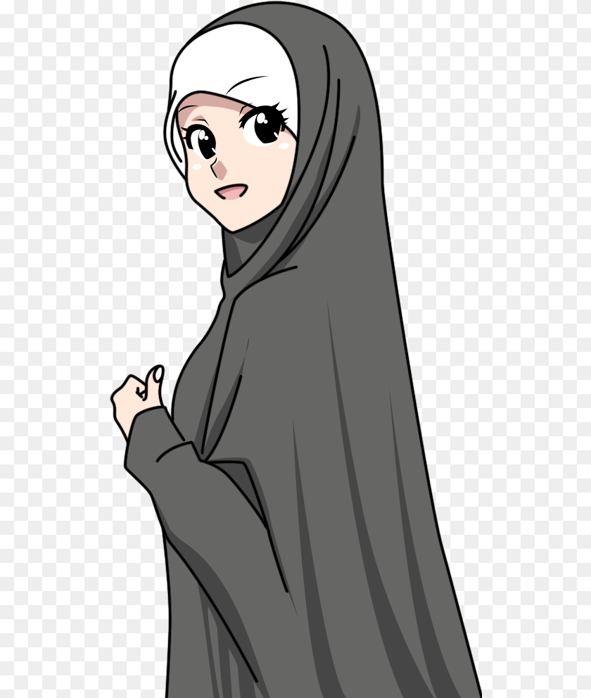 530x992 Cartoon Girls Islam Muslim Muslim Women Anime Muslim Muslimah, Fashion, Adult, Female, Person Transparent PNG