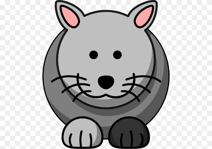 504x592 Cartoon Grey Cat Clip Art, Ammunition, Grenade, Weapon, Animal Sticker PNG