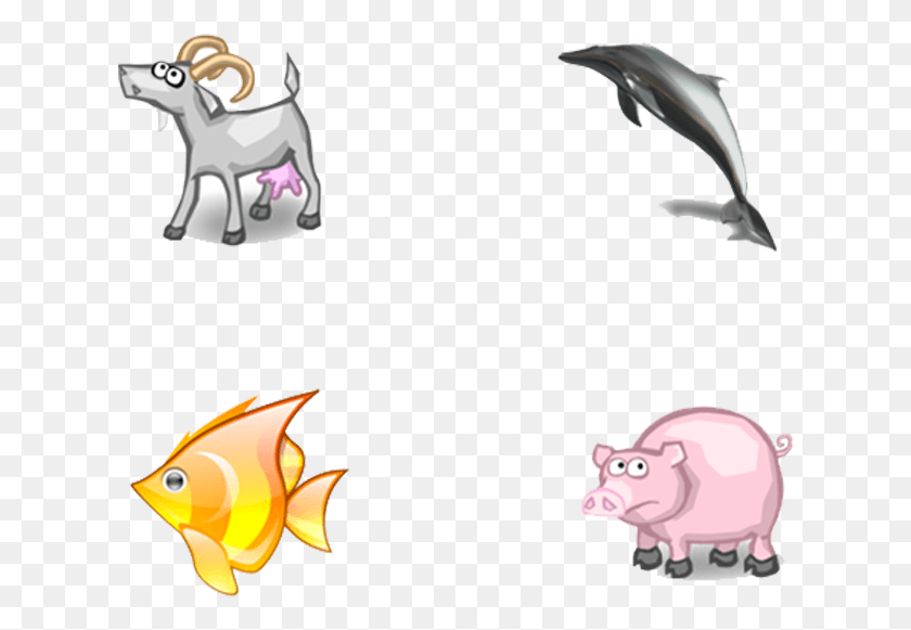 624x521 Cartoon Hand Drawn Animal Icons, Mammal, Bird, Sea Life HD PNG Download