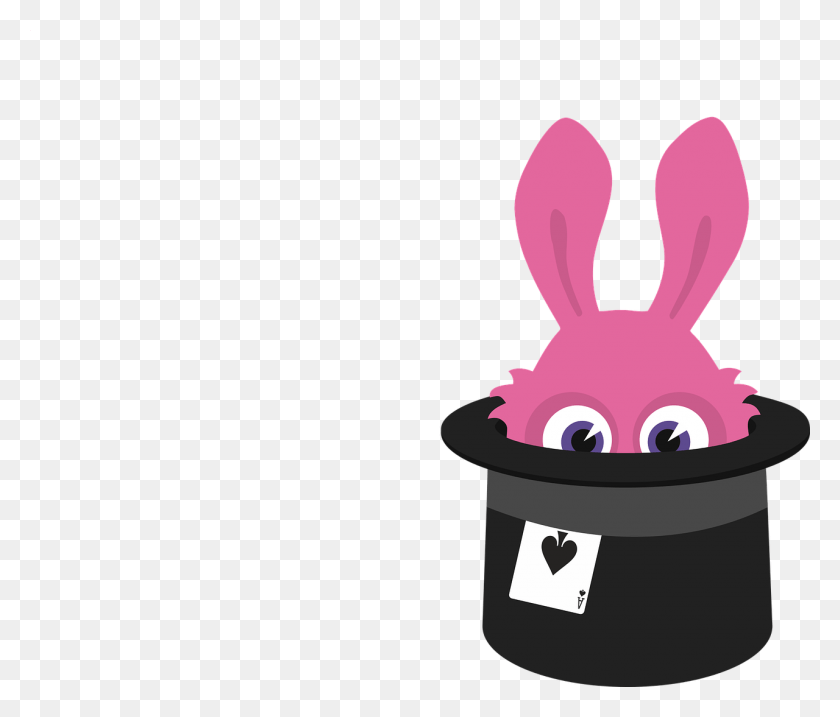 1280x1079 Cartoon Hat Magic Rabbit Cartoon Rabbit In Hat, Performer, Magician HD PNG Download