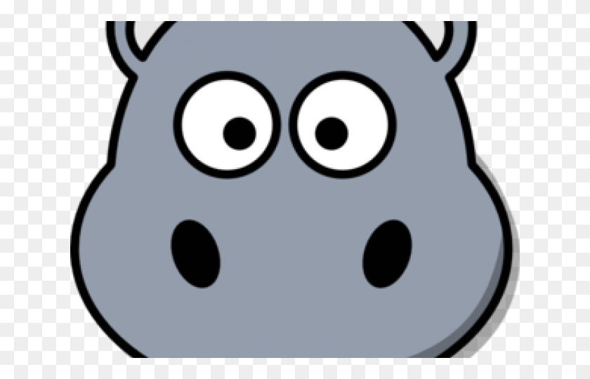 640x480 Cartoon Hippo, Disk, Stencil, Mammal HD PNG Download