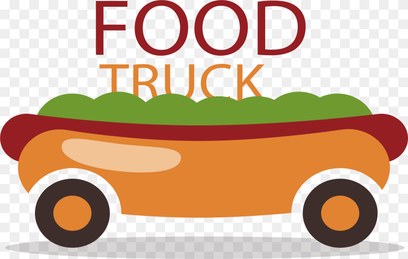 4407x2807 Cartoon Hot Dog Clipart Food Truck Clipart Background, Moving Van, Transportation, Van, Vehicle Transparent PNG