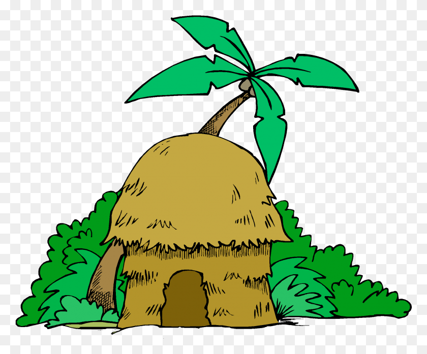 1970x1609 Cartoon Jungle Tree Cartoon Hut, Outdoors, Nature, Plant HD PNG Download