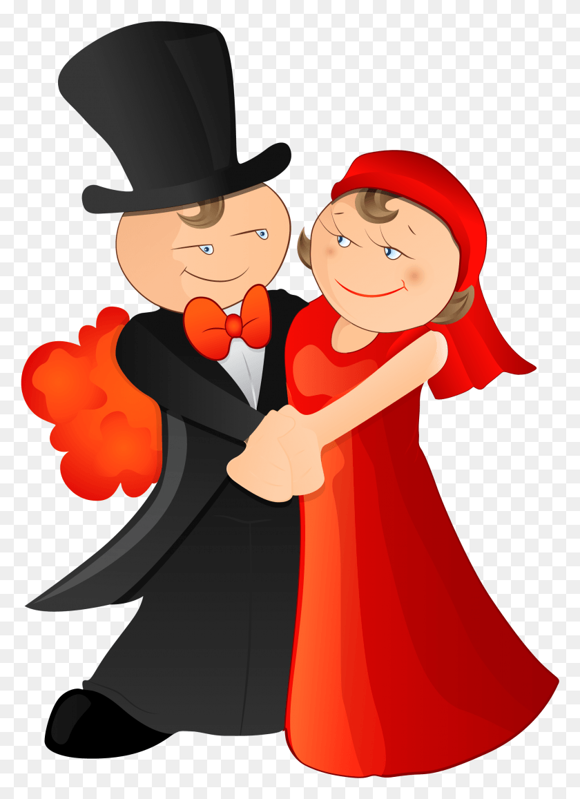 1963x2763 Cartoon Marriage Illustration The Bride And Dancing, Performer, Person, Human Descargar Hd Png