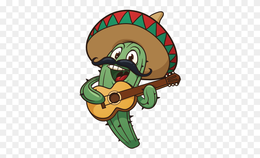 330x452 Cartoon Mexican Cactus, Leisure Activities, Musical Instrument, Graphics HD PNG Download