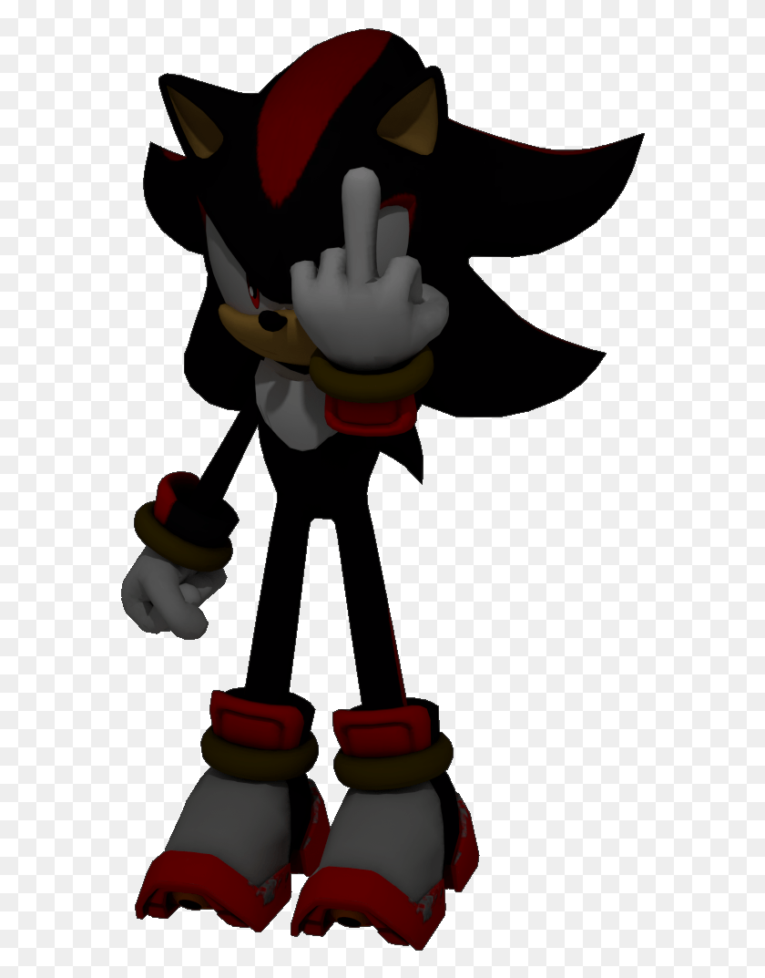 576x1013 Cartoon Middle Finger Pictures Shadow The Hedgehog Sans, Toy, Ninja, Hand HD PNG Download