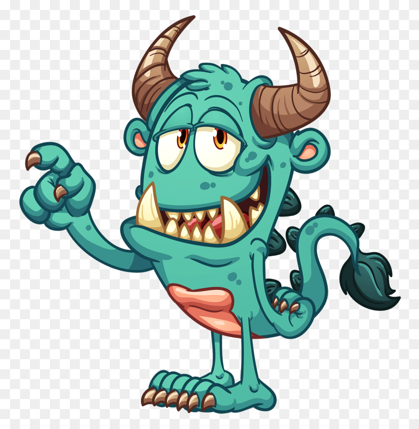 768x800 Cartoon Monster Character Monster Vector, Toy, Animal, Reptile HD PNG Download