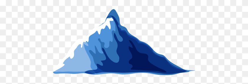 483x224 Cartoon Mountain, Ice, Outdoors, Nature HD PNG Download