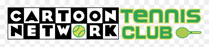 2191x373 Cartoon Network Tennis Club Logo Transparent Cartoon Network, Text, Number, Symbol HD PNG Download