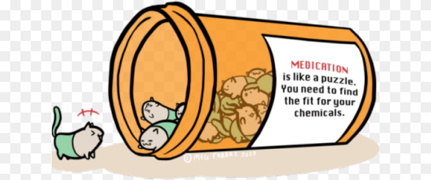 641x352 Cartoon Open Pill Bottle PNG