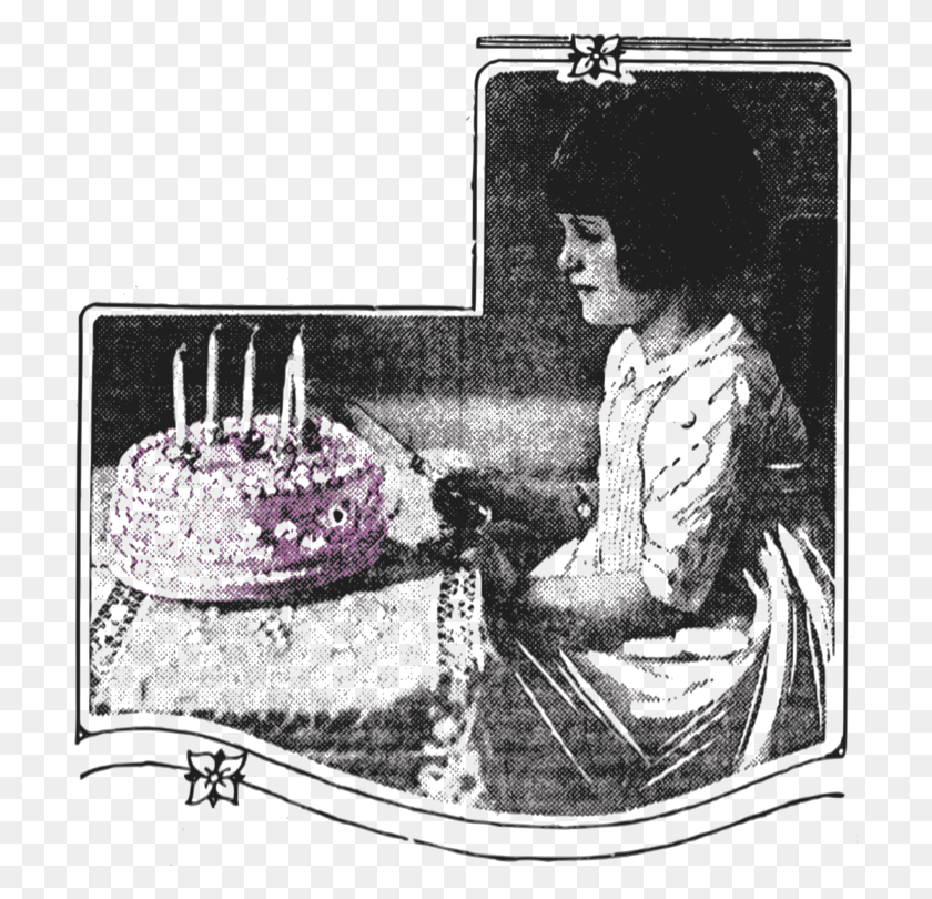 706x750 Cartoon Party Recreation T Shirt Birthday Birthday Cake, Cake, Dessert, Food HD PNG Download