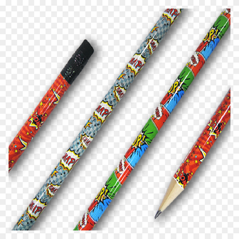 833x833 Cartoon Pencils Oem Writing, Pencil, Baseball Bat, Baseball HD PNG Download