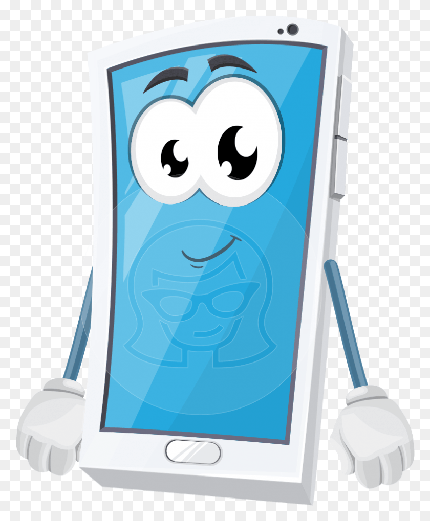 786x967 Cartoon Phone Transparent Smartphone Cartoon Phone, Electronics, Mobile Phone, Cell Phone HD PNG Download